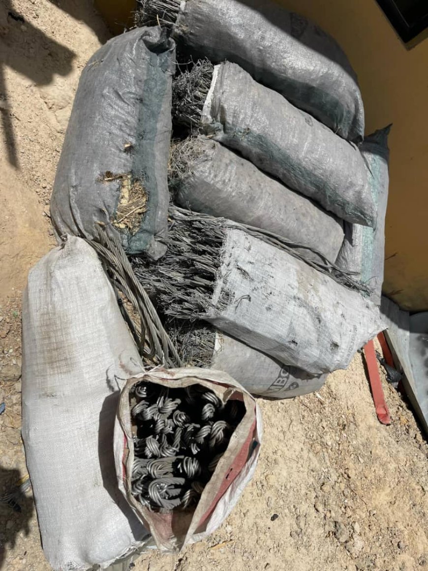 Two Suspected Vandals Arrested with Stolen High-Tension Cables in Borno